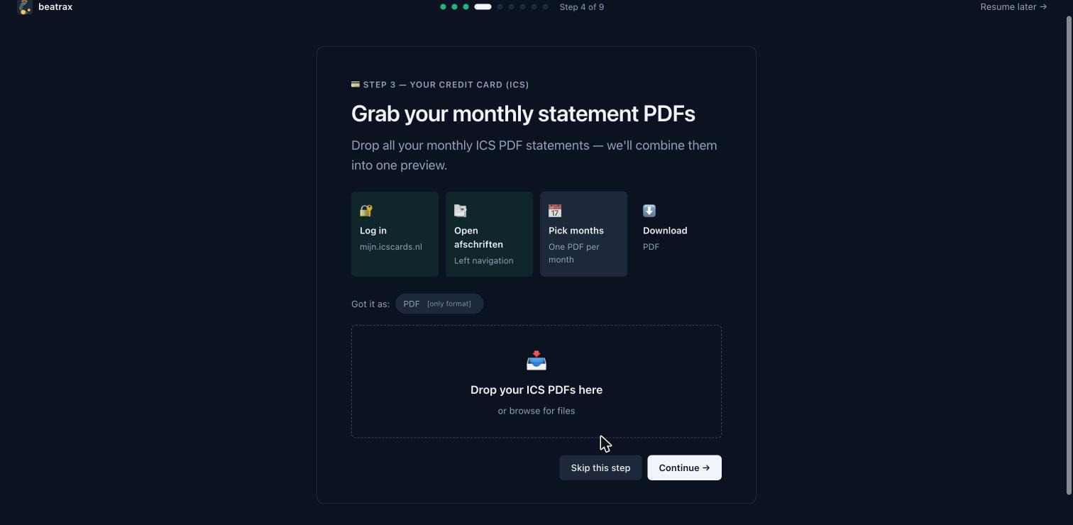 Drop in a statement — 4/9